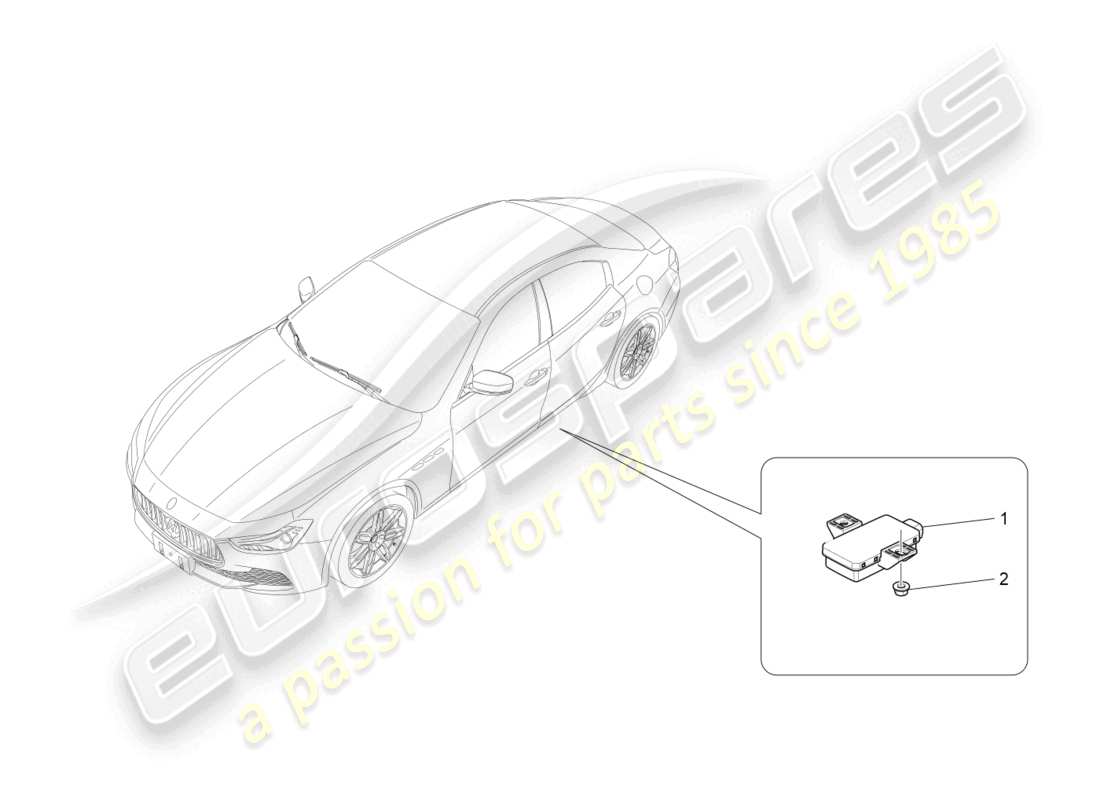 maserati ghibli (2016) reifendrucküberwachungssystem teilediagramm