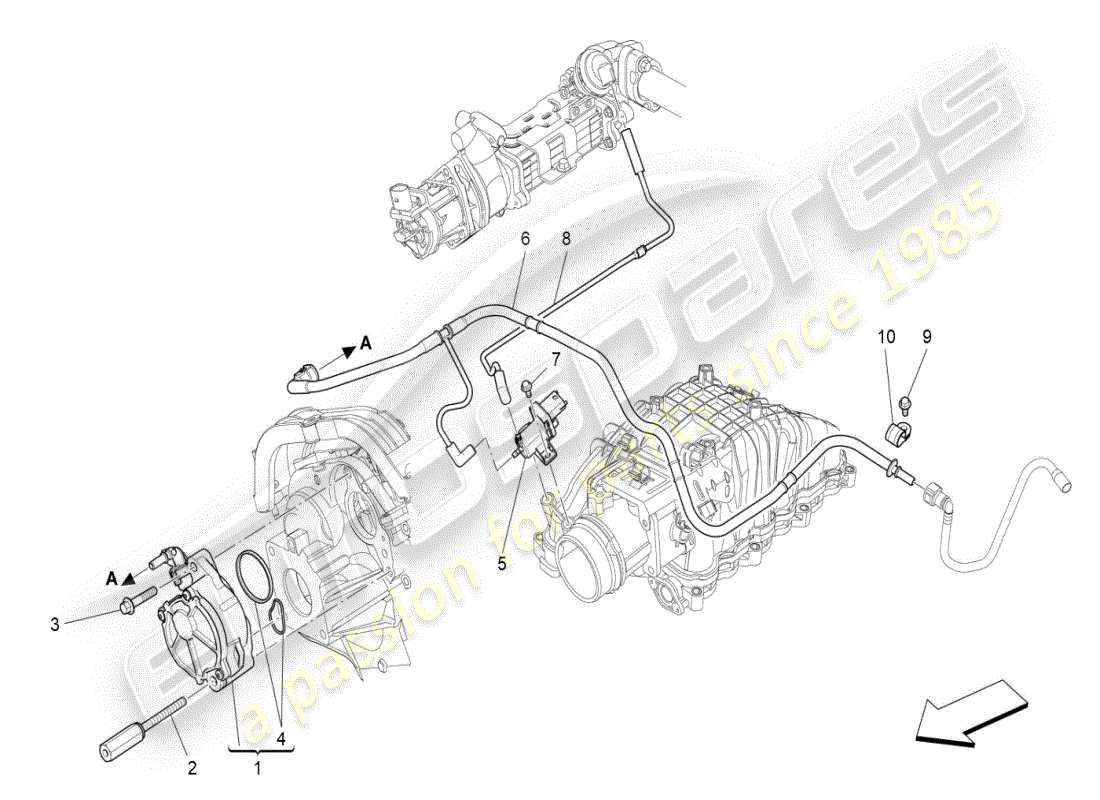 maserati ghibli (2021) zusatzluftsystem teilediagramm