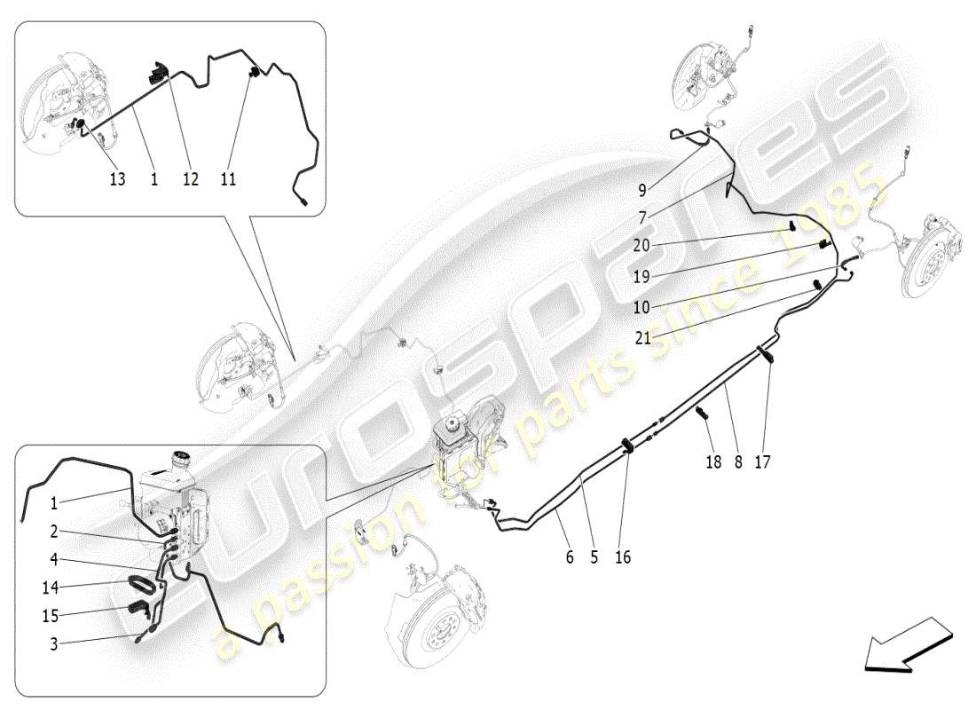 maserati grecale modena (2023) lines ersatzteildiagramm