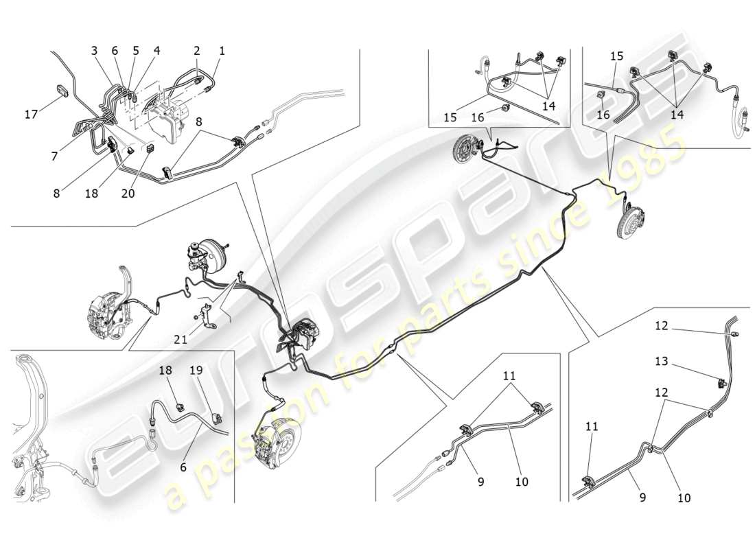 maserati ghibli (2015) lines ersatzteildiagramm