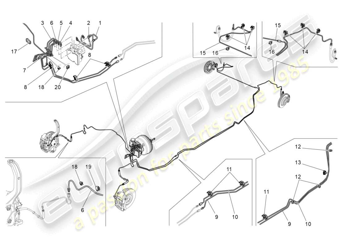 maserati ghibli (2016) lines ersatzteildiagramm