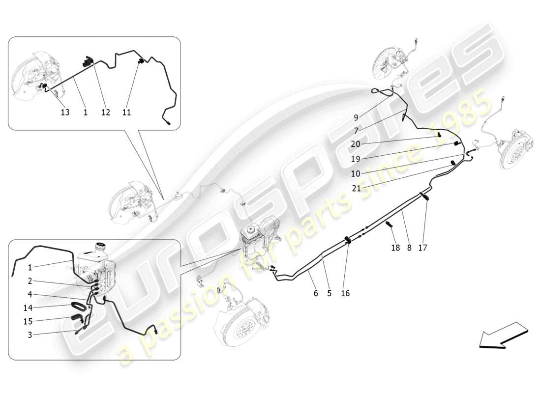 maserati grecale trofeo (2023) lines ersatzteildiagramm
