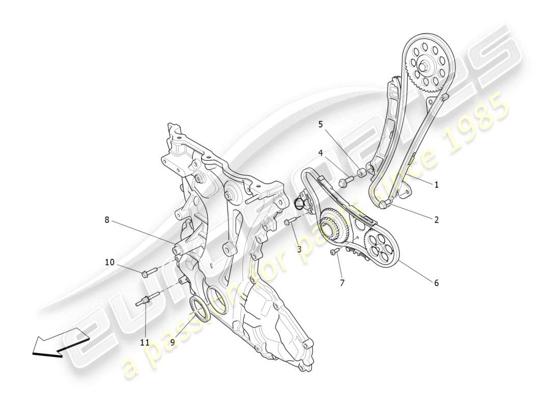 maserati levante gt (2022) timing-teilediagramm