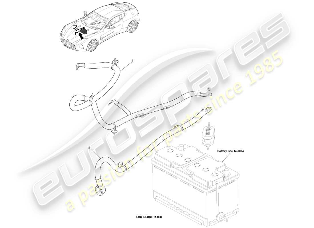 teilediagramm mit der teilenummer ay93-14b278-da
