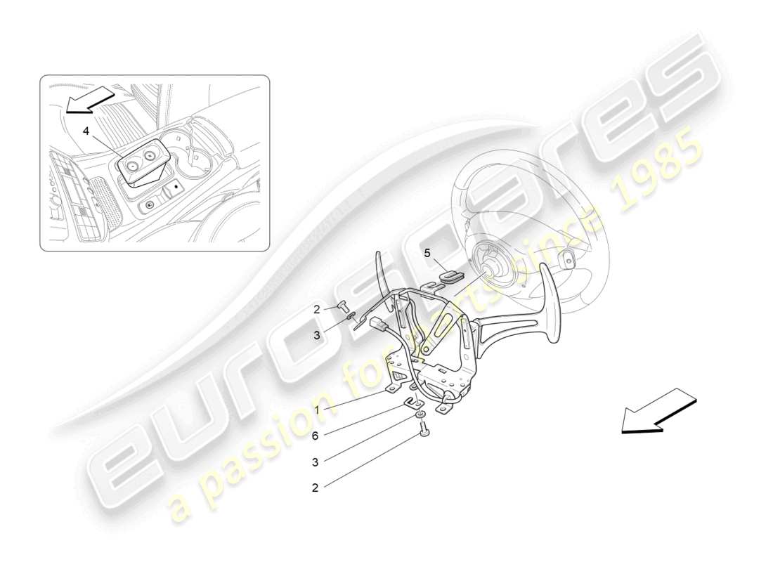 maserati granturismo mc stradale (2013) fahrersteuerung für f1 getriebe ersatzteildiagramm