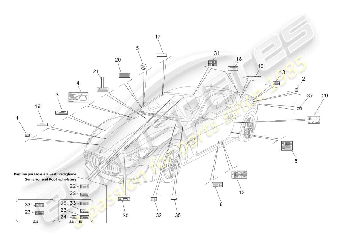 teilediagramm mit der teilenummer 65423900