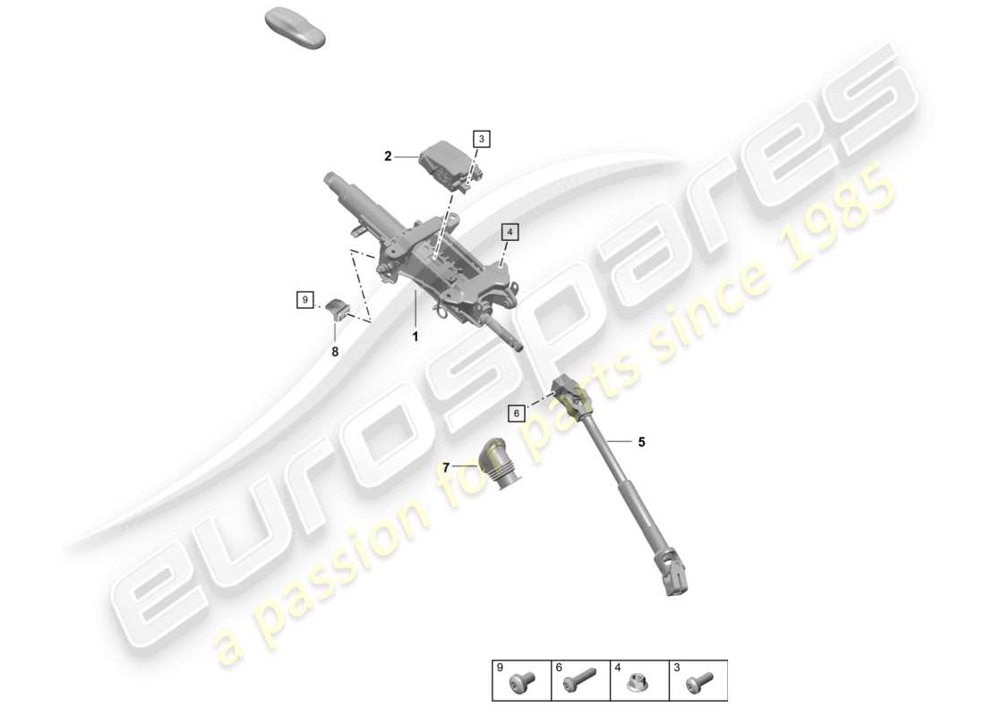 porsche 2023 (718 boxster spyder) lenksäule zwischenlenkwelle teilediagramm