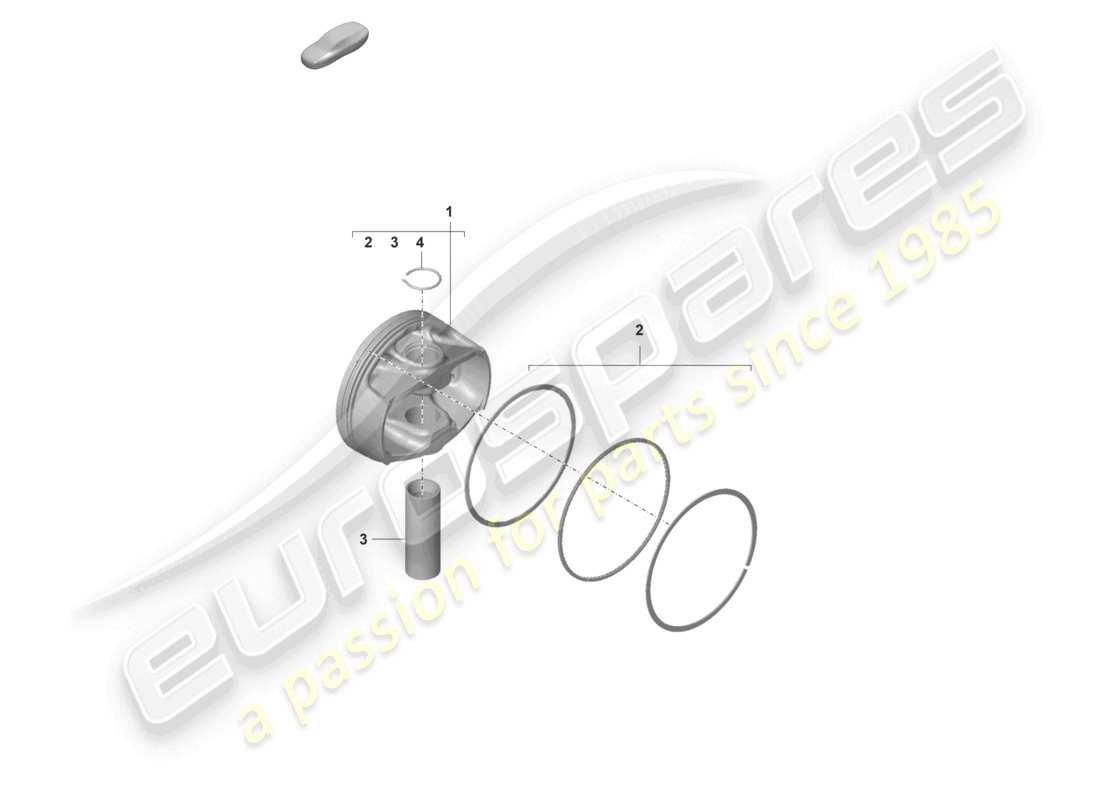 porsche 2021 (992-1 gt3/rs/st) kolben-teilediagramm
