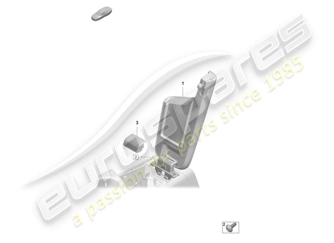 porsche 2021 (taycan 9j1-1) armlehne - ersatzteildiagramm