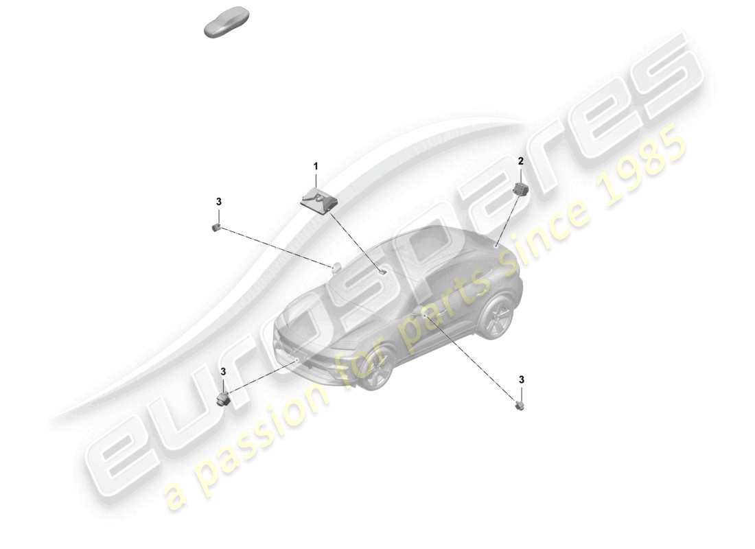 porsche 2025 (macan-e) kamera real top view frontkamera teilediagramm