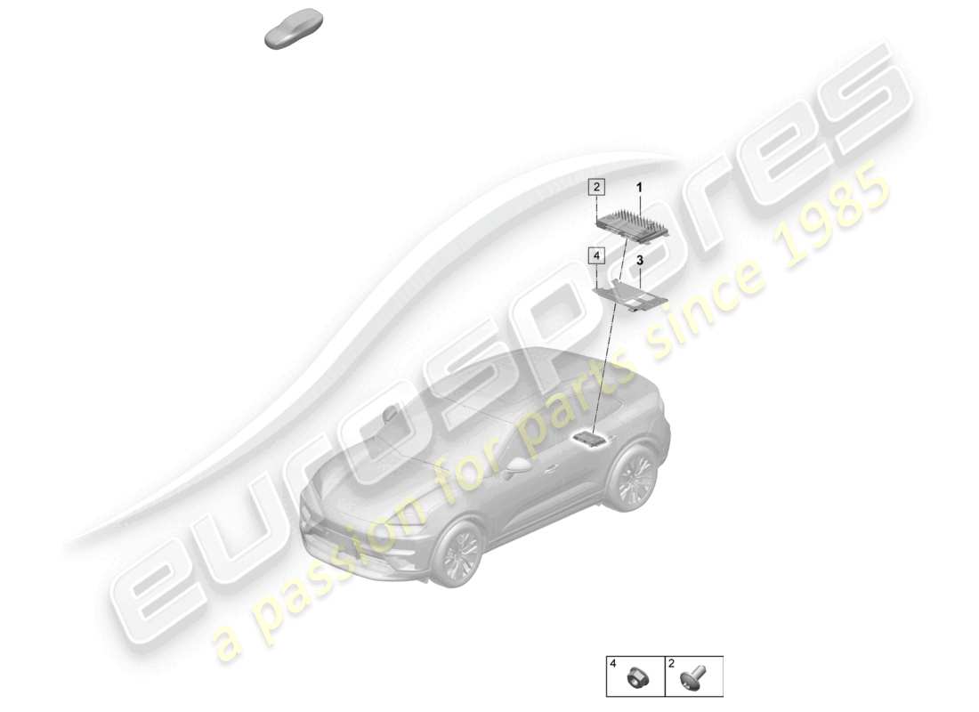 porsche 2025 (macan-e) verstärker teilediagramm