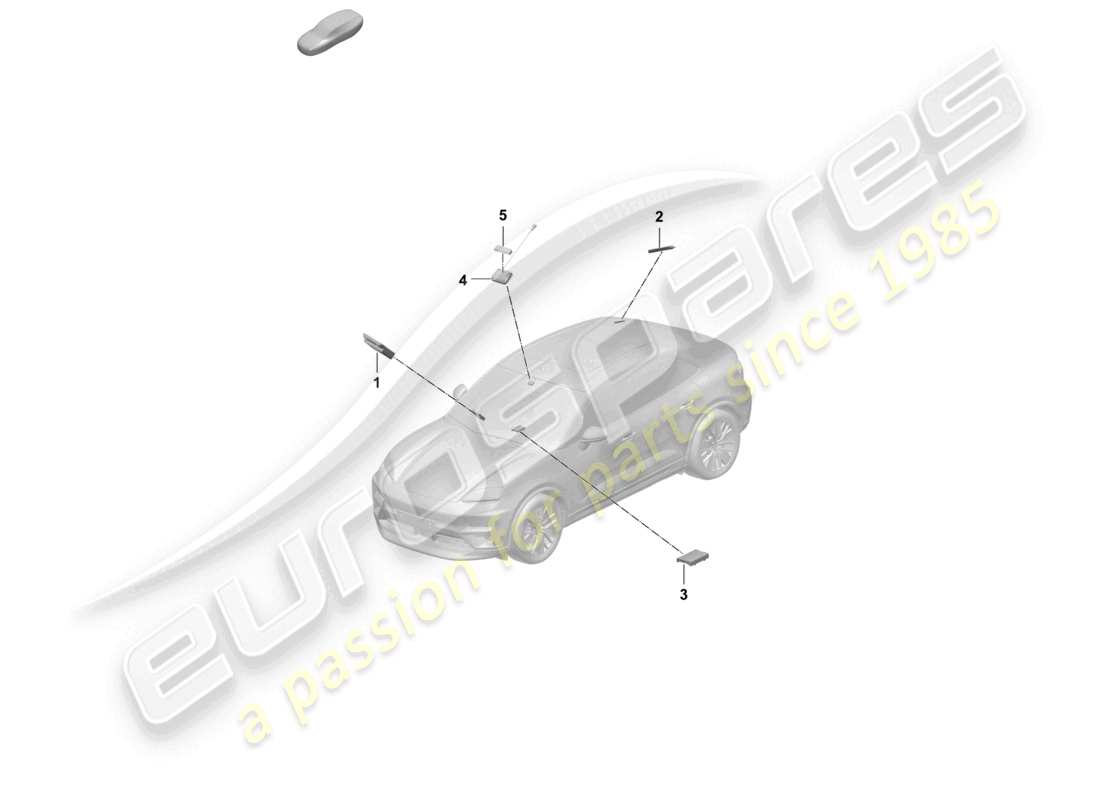 porsche 2025 (macan-e) steuergeräte chipkartenleser für straßenmautsystem teilediagramm