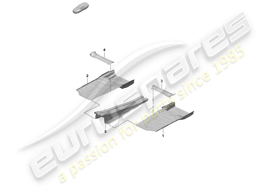 porsche 2025 (taycan 9j1-2) untere platte vordersitzstütztunnel geben sie bei der bestellung die fahrzeugidentifikationsnummer an. teilediagramm