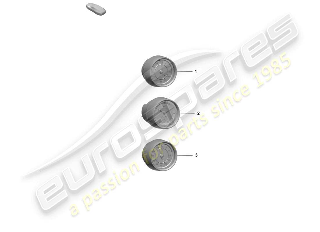 porsche 2025 (taycan 9j1-2) zusatzinstrumente teileübersicht