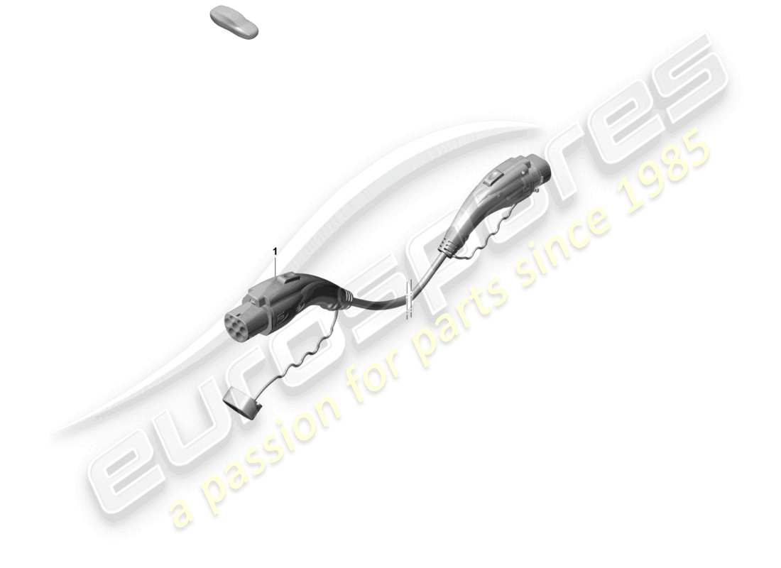 porsche 2025 (taycan 9j1-2) ladekabel für öffentliche ladestation ersatzteilzeichnung