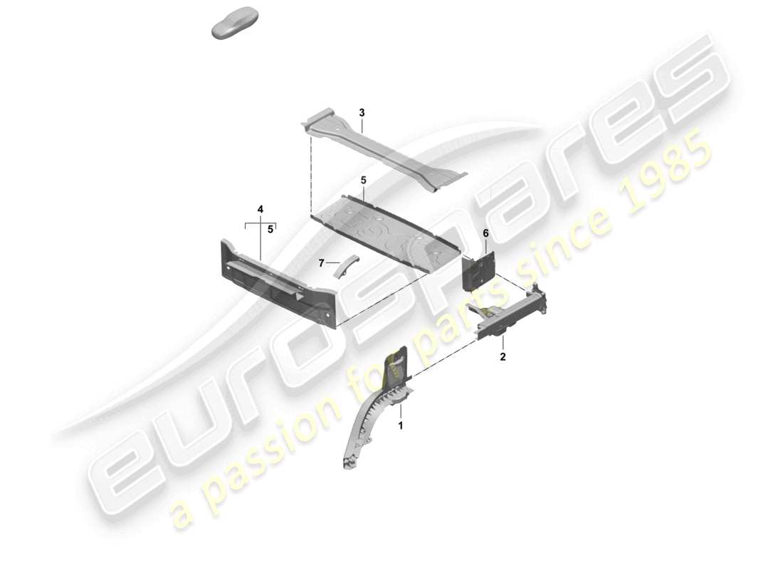 porsche 2025 (taycan 9j1-2) heck seitenteil teilediagramm