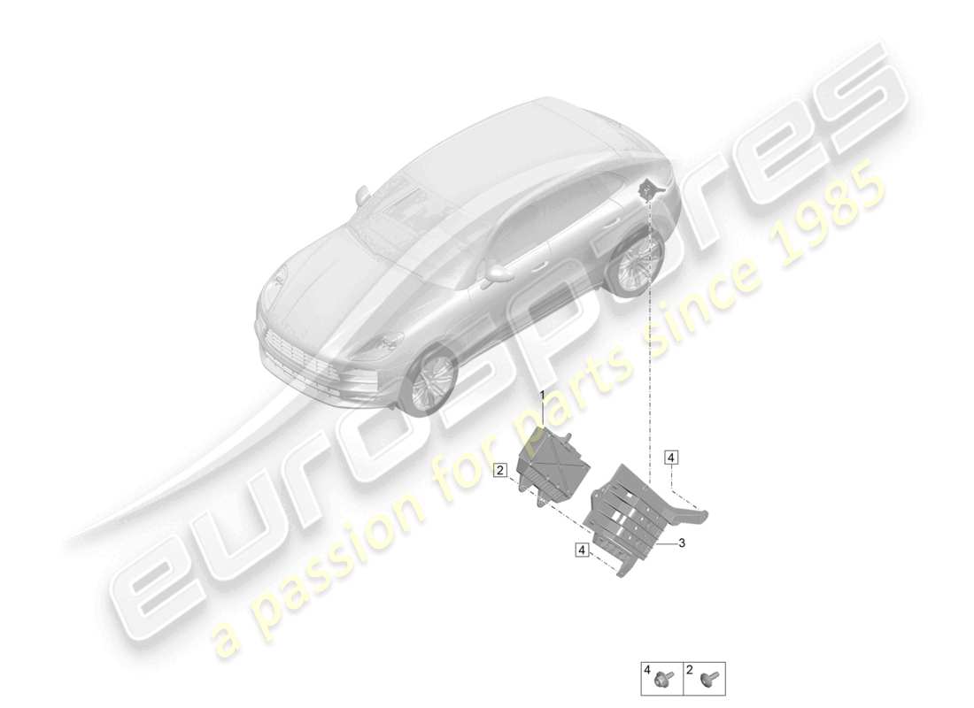 porsche 2021 (macan) verstärker für soundsystem teilediagramm
