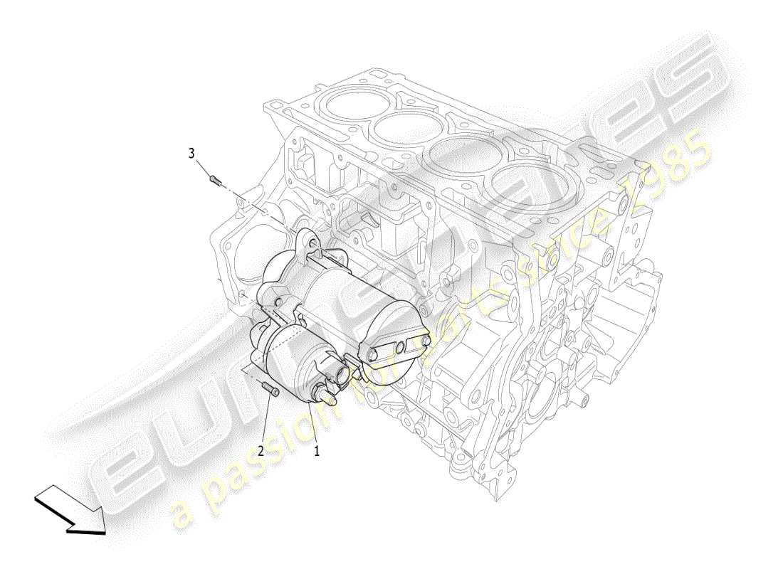 maserati ghibli (2021) elektronische steuerung: motorzündung teilediagramm