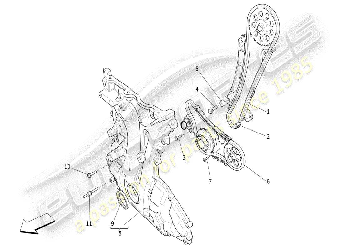 maserati ghibli (2021) timing-teilediagramm