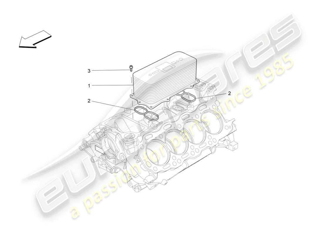 maserati levante trofeo (2020) wärmetauscher teilediagramm