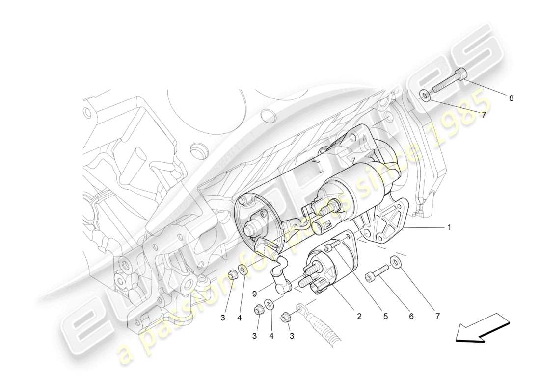 maserati levante (2020) elektronische steuerung: motorzündung teilediagramm