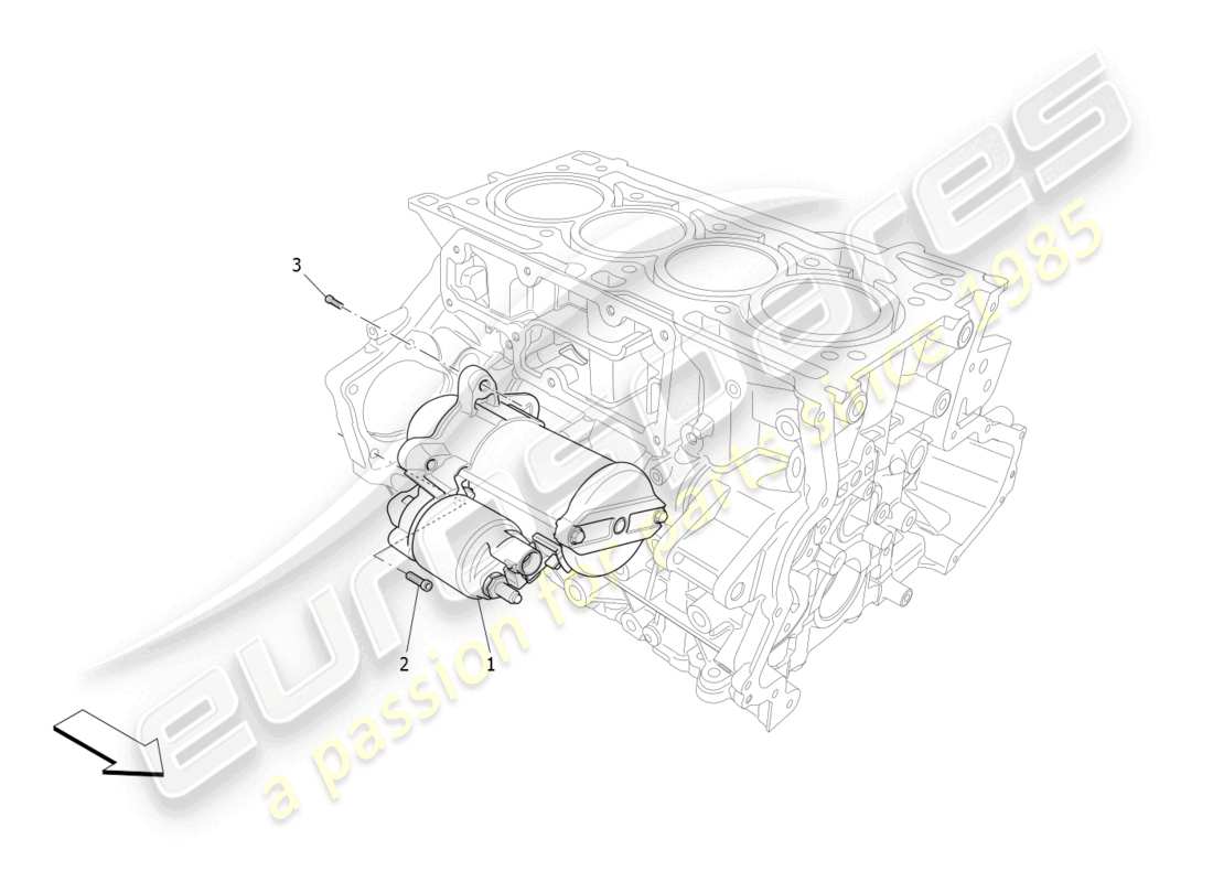 maserati levante gt (2022) elektronische steuerung: motorzündung teilediagramm