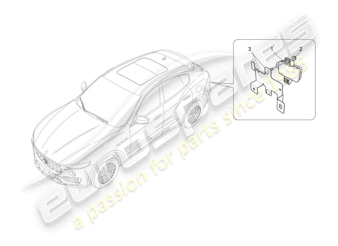maserati levante (2018) reifendrucküberwachungssystem teilediagramm