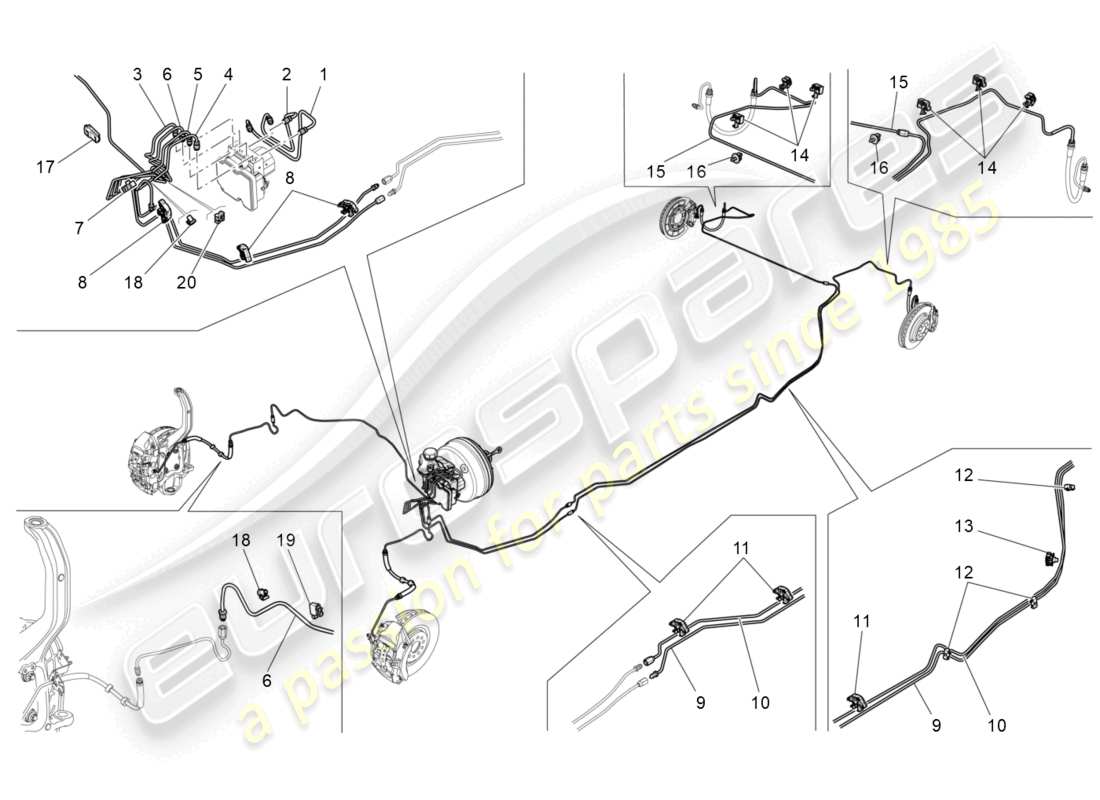 maserati ghibli (2015) lines ersatzteildiagramm