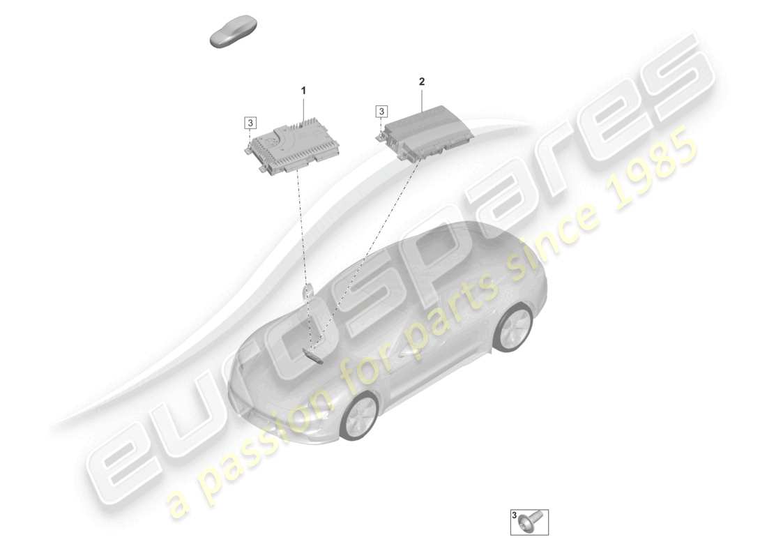 porsche 2020 (taycan 9j1-1) verstärker-teilediagramm