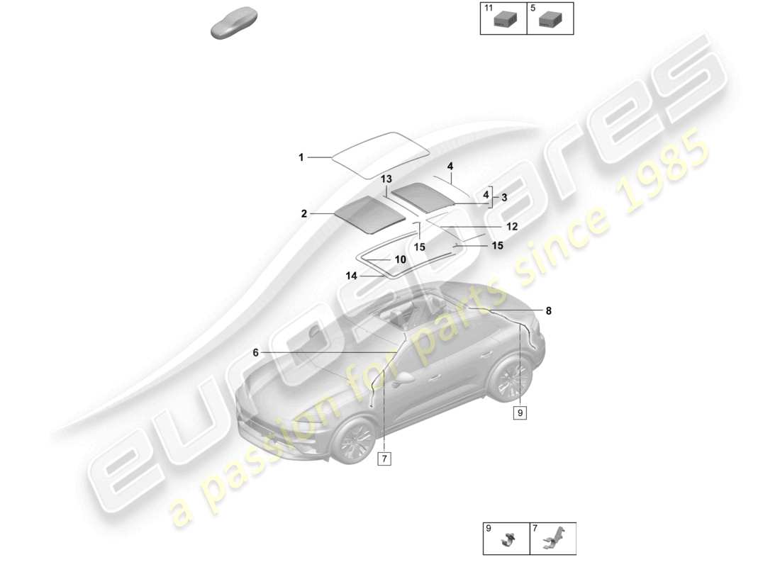 teilediagramm mit der teilenummer 95c877204b
