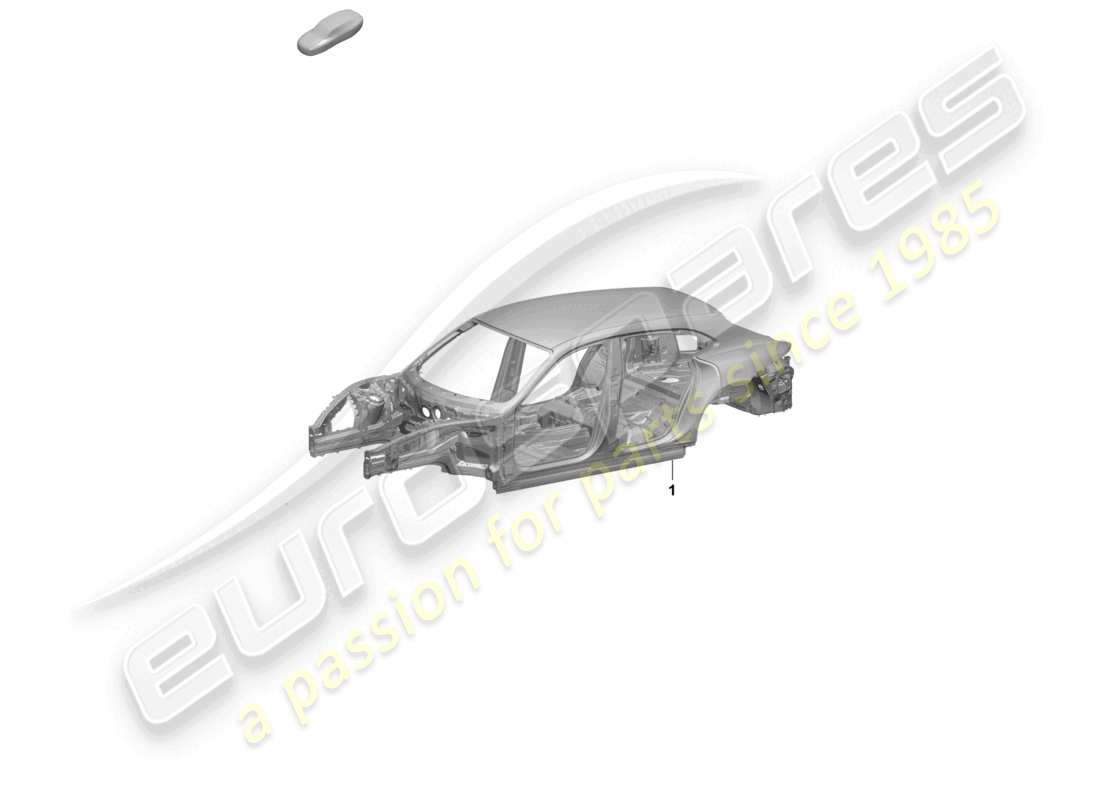 porsche 2025 (taycan 9j1-2) karosserie - teilediagramm