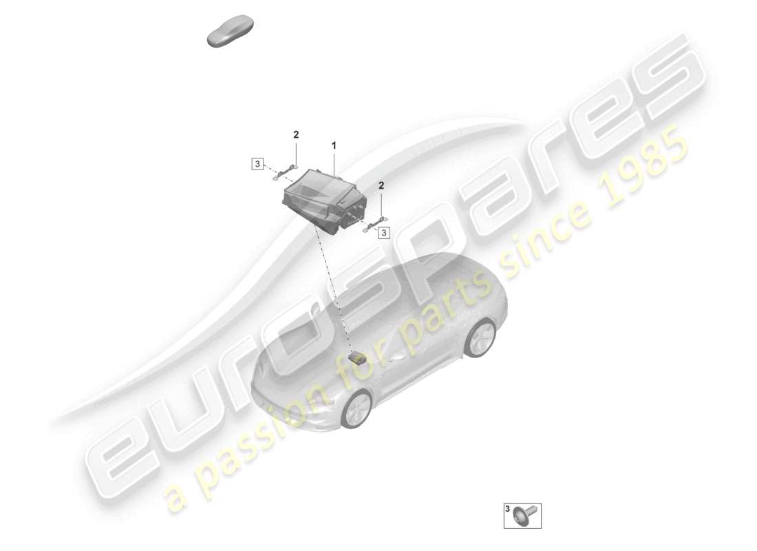 porsche 2021 (taycan 9j1-1) head-up-display ersatzteildiagramm