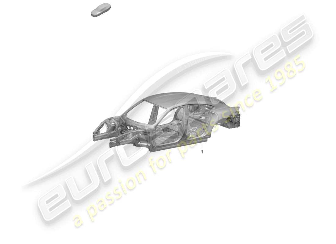 porsche 2025 (taycan 9j1-2) karosserie - teilediagramm