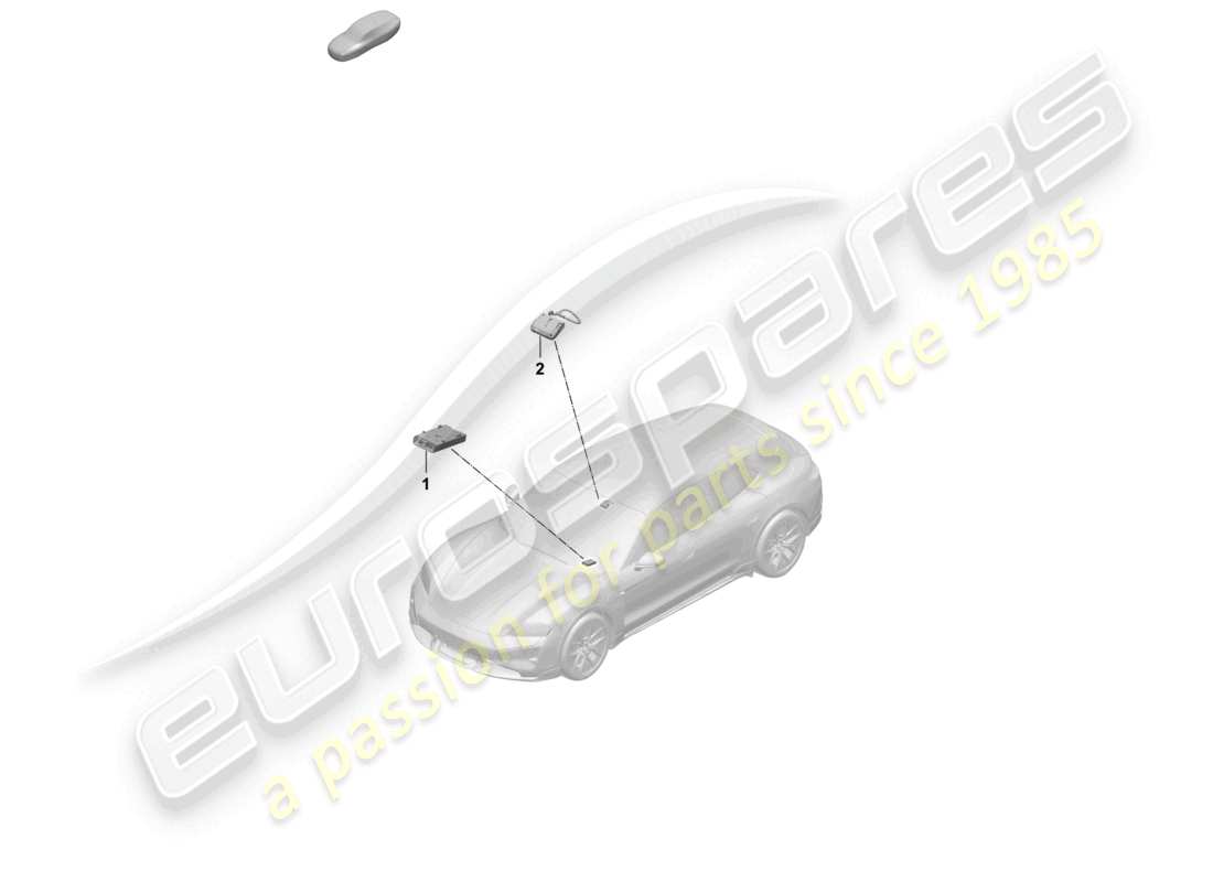 porsche 2025 (taycan 9j1-2) chipkartenleser für mautsystem ersatzteilzeichnung
