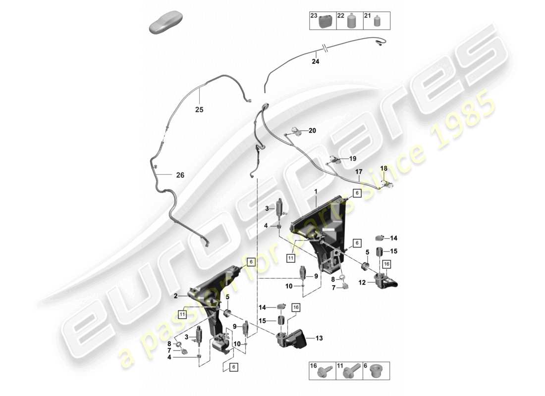 porsche 2021 (panamera 971-2) scheibe teilediagramm