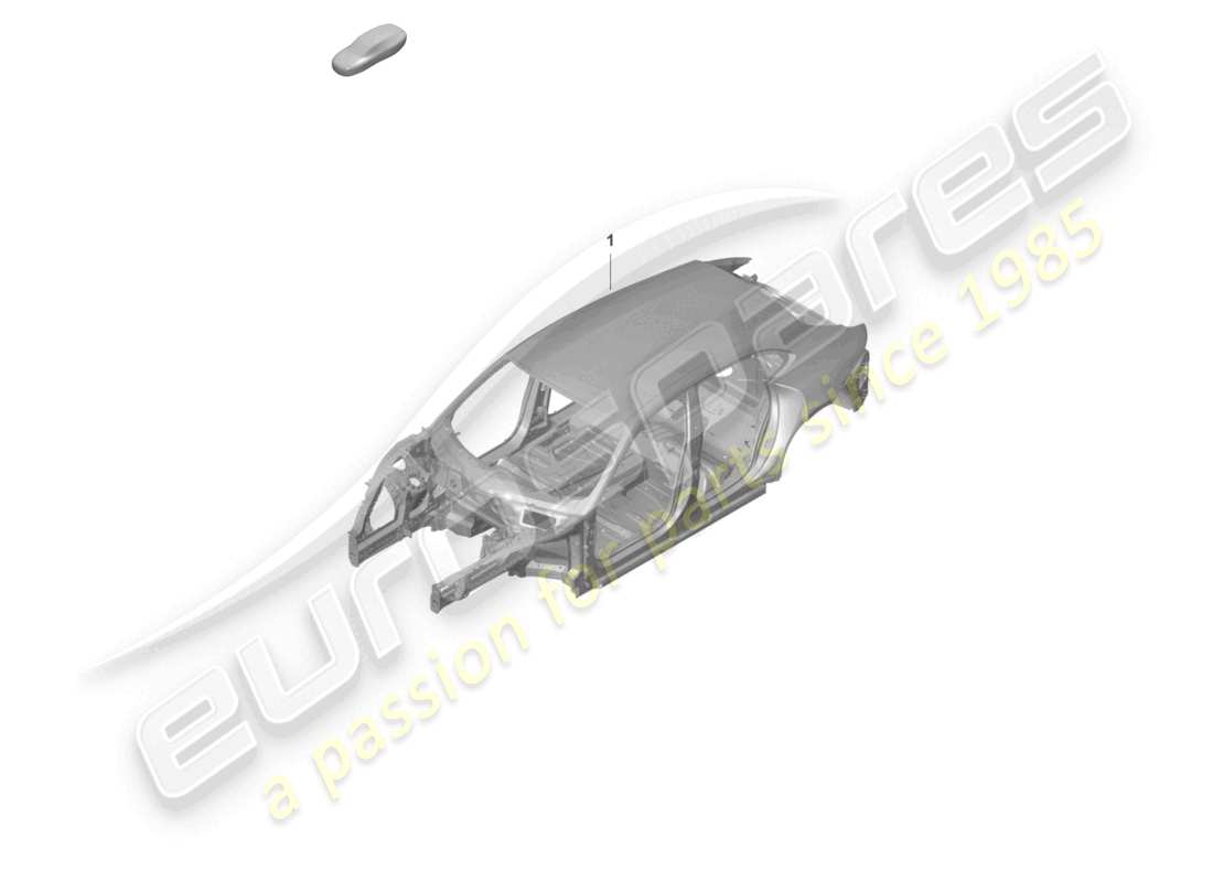 porsche 2023 (taycan 9j1-1) karosserie - teilediagramm