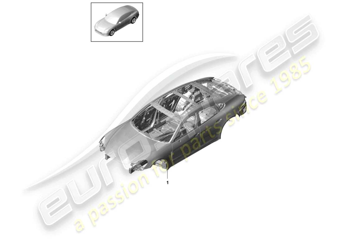 porsche 2021 (panamera 971-1) karosserie - teilediagramm