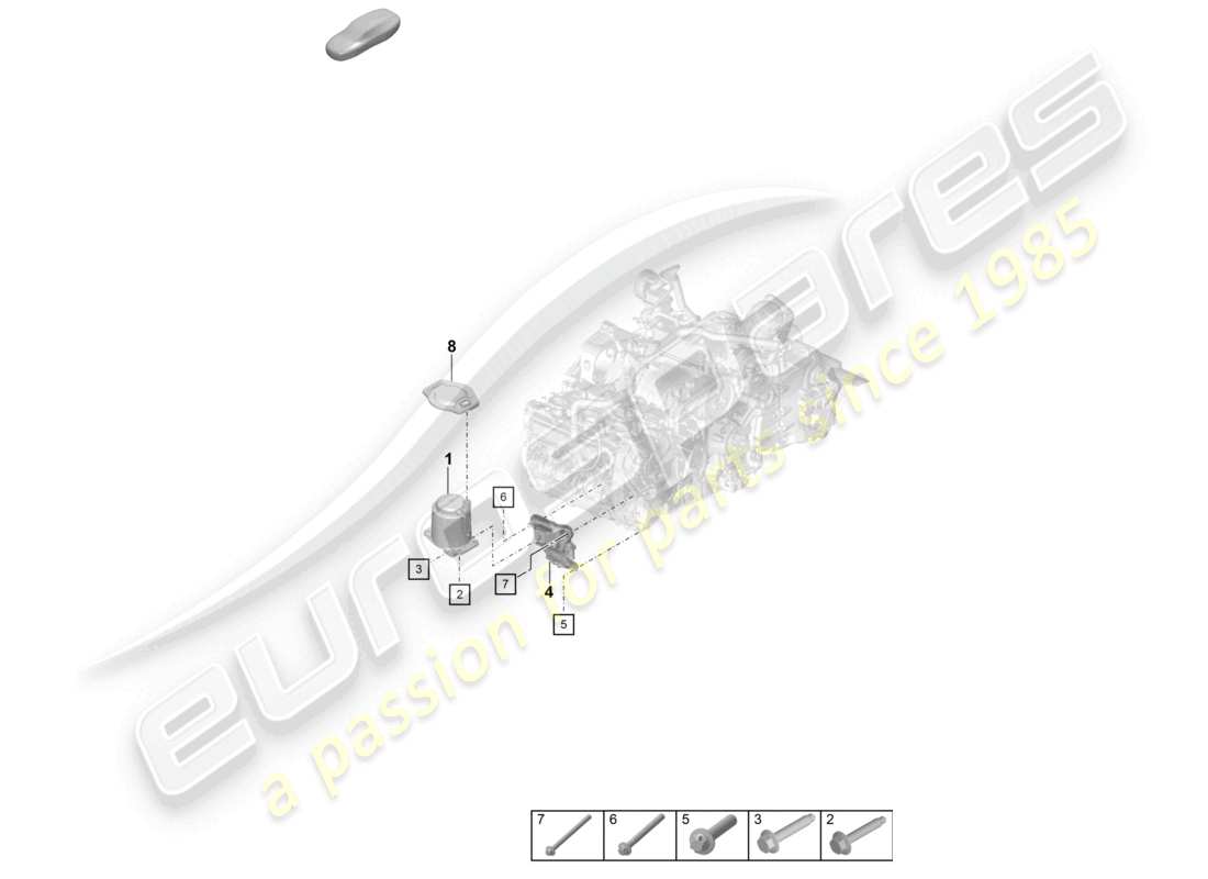 porsche 2024 (992-2 turbo / s) motorhebezug ersatzteildiagramm