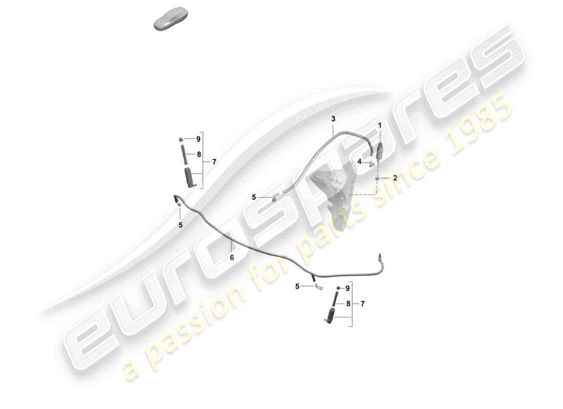 porsche 2024 (718 boxster spyder) scheibe teilediagramm