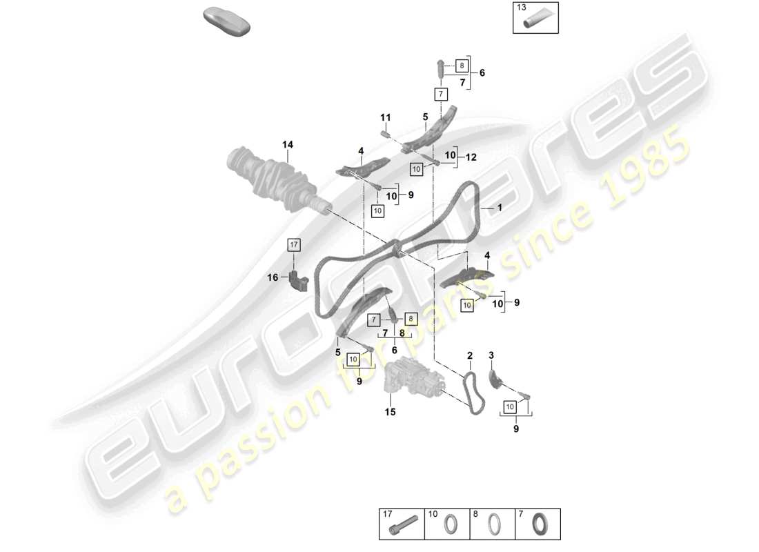 porsche 2021 (992-1 gt3/rs/st) kettenspanner steuerkette ersatzteilübersicht