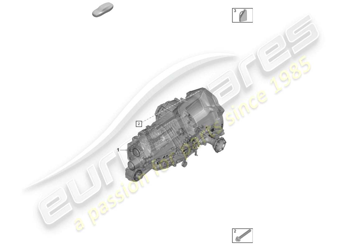 porsche 2025 (992-2 turbo / s) schaltgetriebe getriebeöl teilediagramm