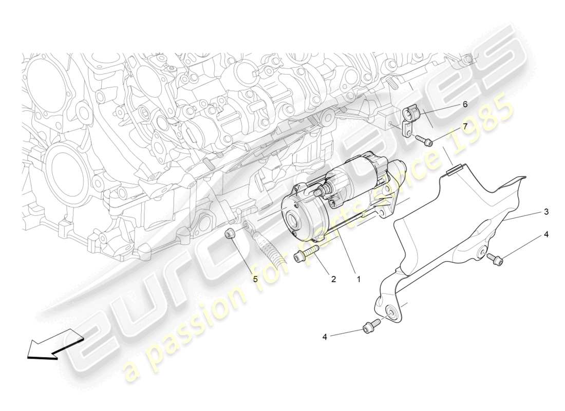 maserati quattroporte (2018) elektronische steuerung: motorzündung teilediagramm