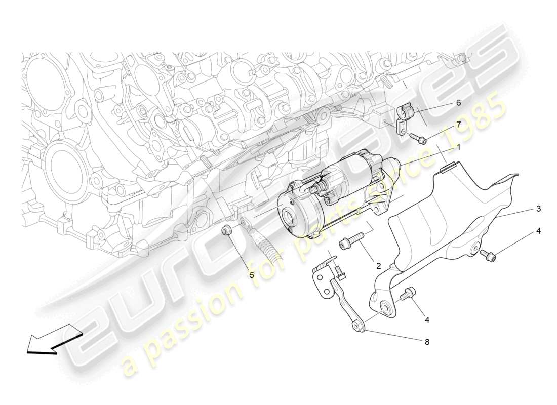 maserati levante modena s (2022) elektronische steuerung: motorzündung teilediagramm