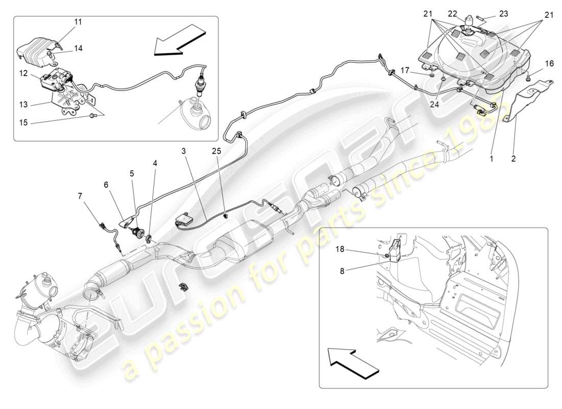 maserati levante (2018) adblue-system - teilediagramm
