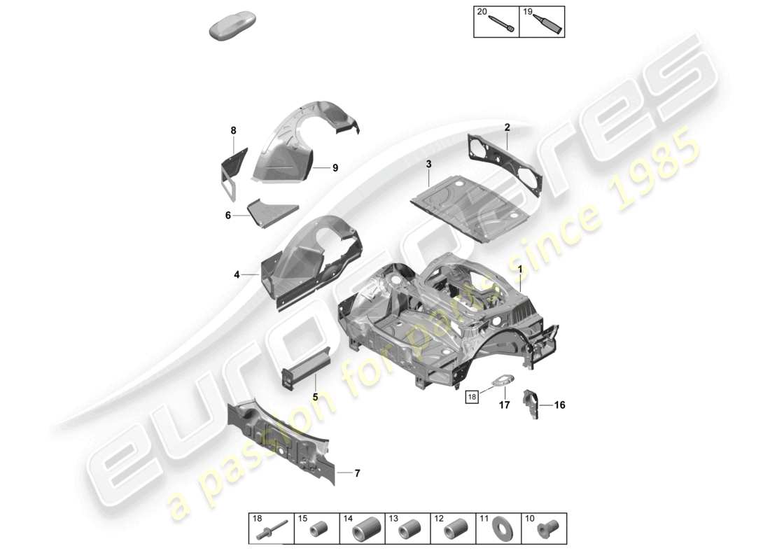 teilediagramm mit der teilenummer 98150155101grv