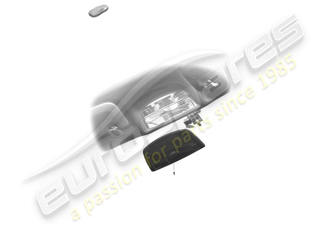 porsche 2021 (718 cayman gt4) teilediagramm für konsolendach
