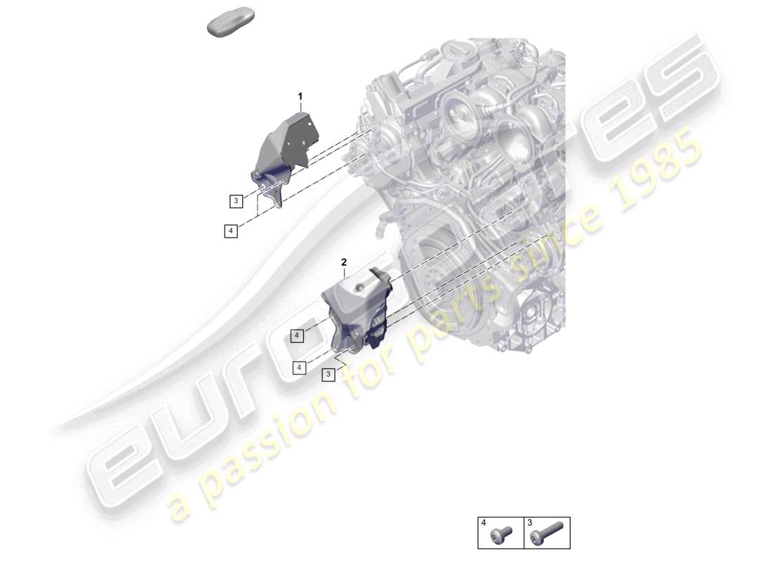 porsche 2026 (panamera 976) teilediagramm der kraftstoffsystemabdeckung