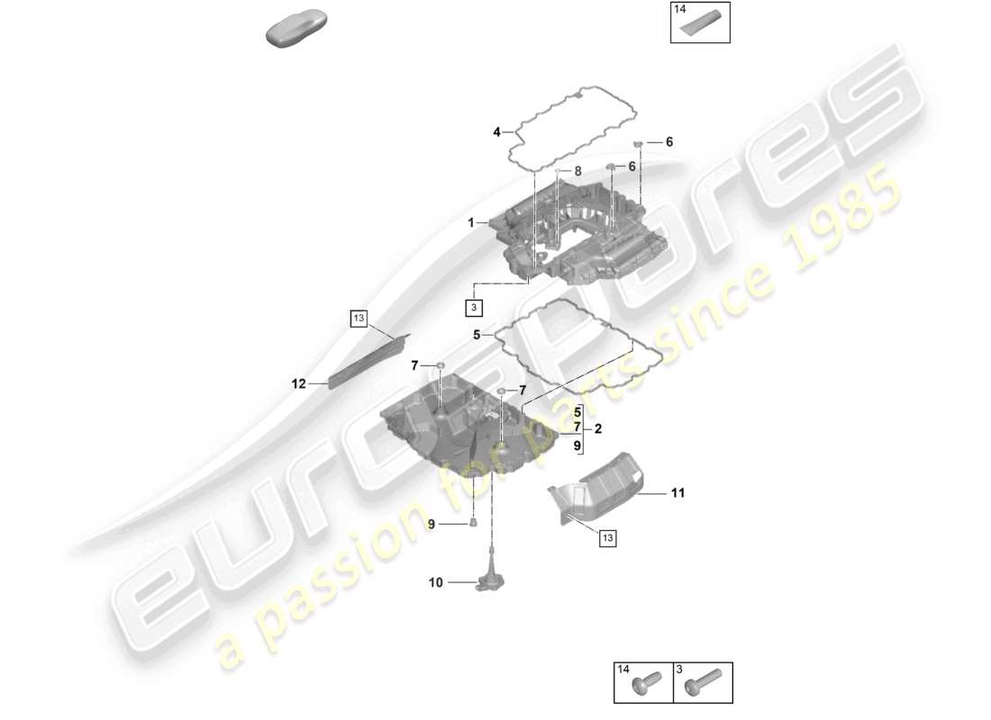 porsche 2026 (992-2) ölwannen-ersatzteildiagramm