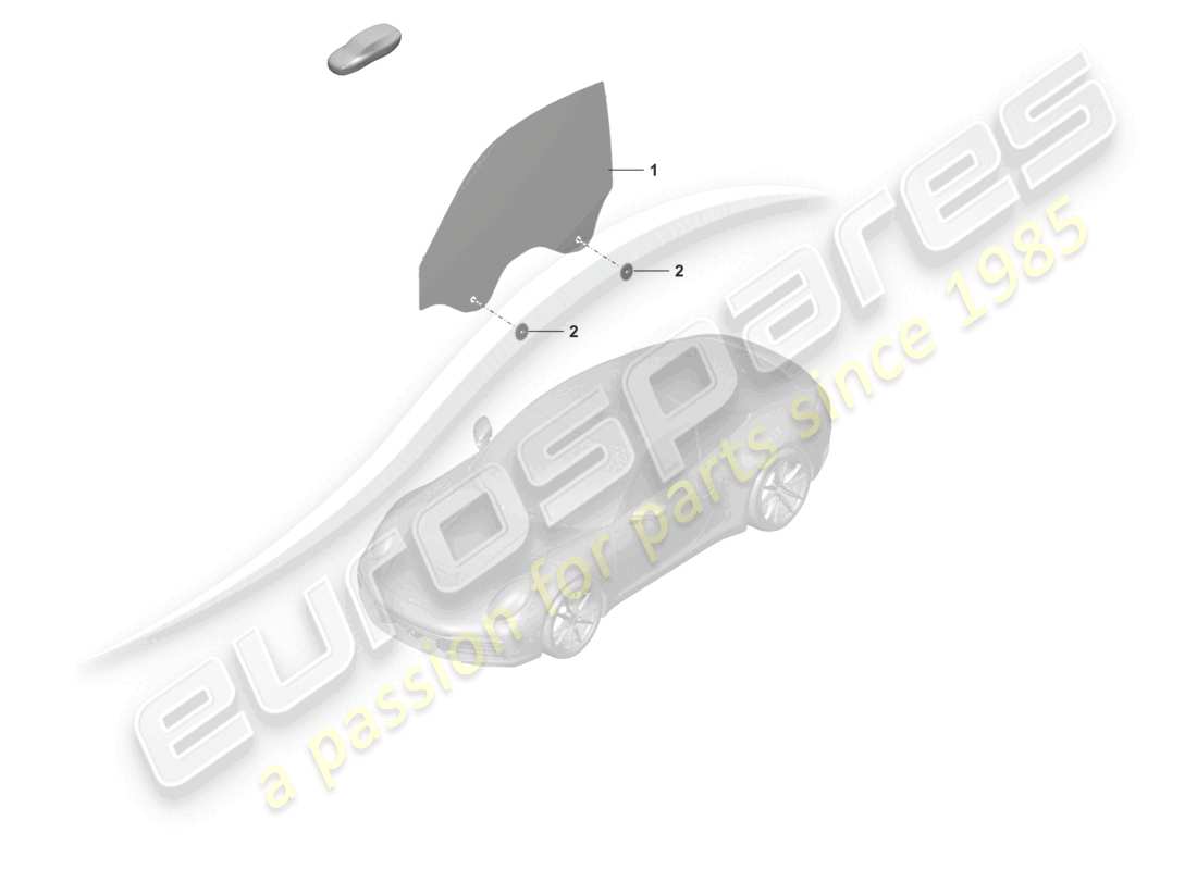 porsche 2022 (992-1) türfenster teilediagramm