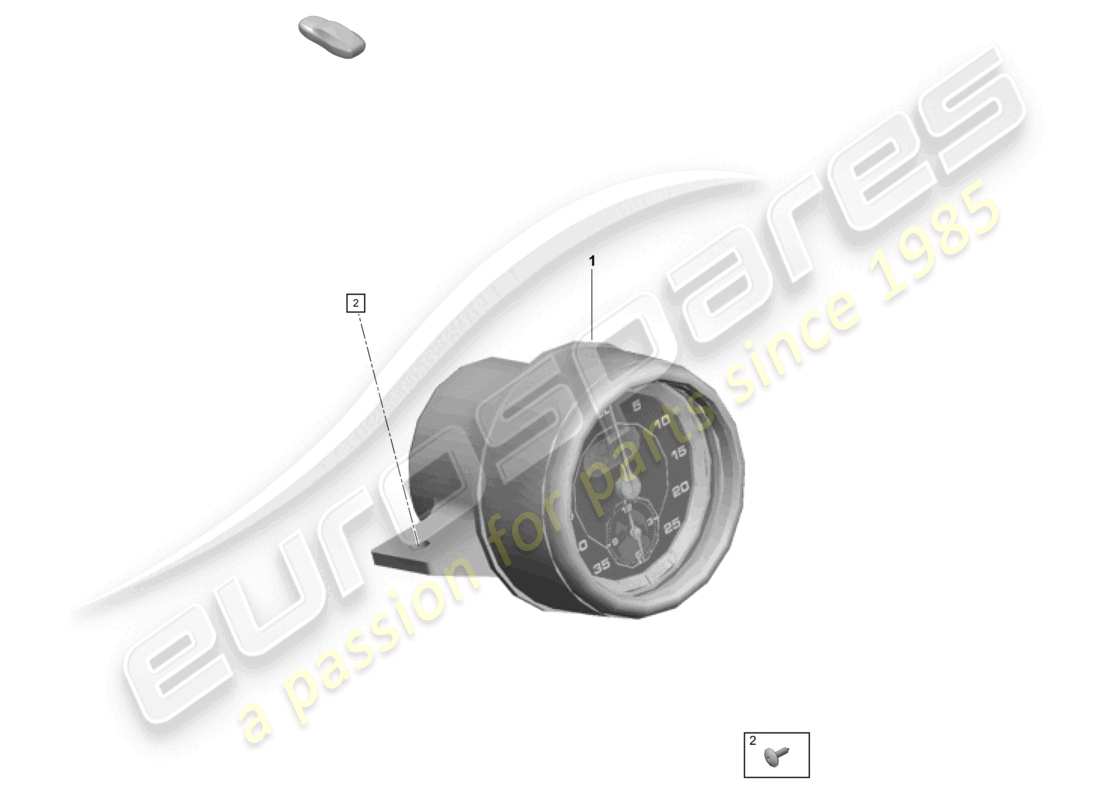 porsche 2021 (718 cayman gt4) stoppuhr - ersatzteildiagramm